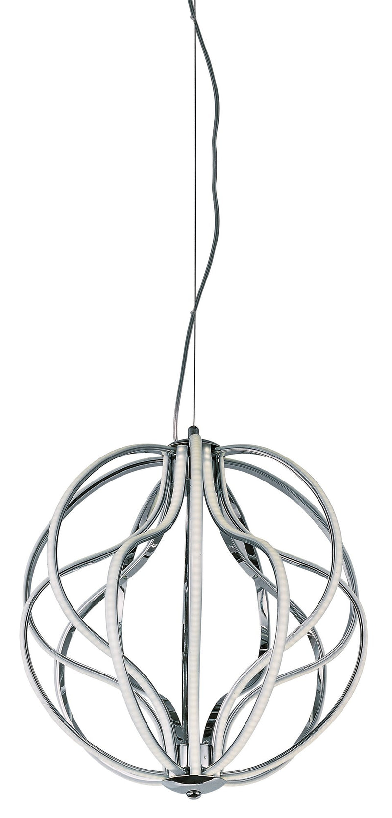 Aura 17" LED Pendant in Polished Chrome