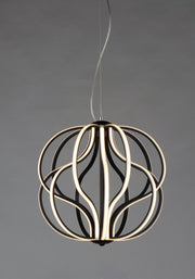 Aura 17" LED Pendant in Black