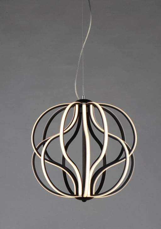 Aura 17" LED Pendant in Black