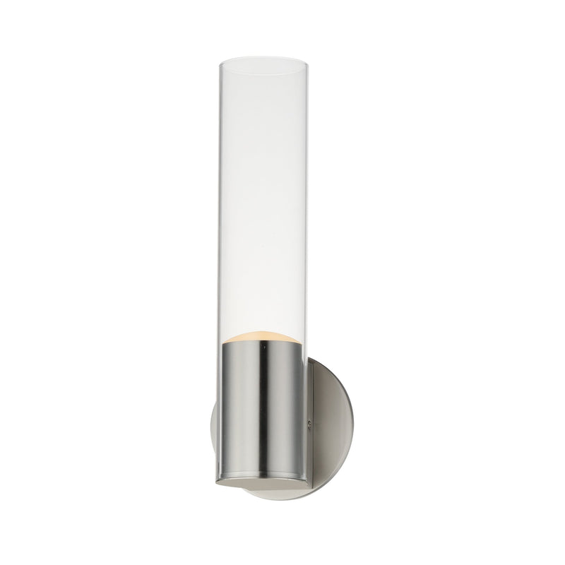 Highball LED Wall Sconce in Satin Nickel