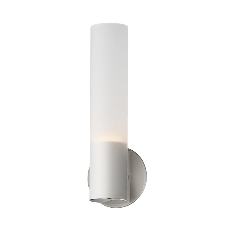 Highball LED Wall Sconce in Satin Nickel