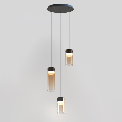 Highball 3-Light LED Pendant in Gunmetal