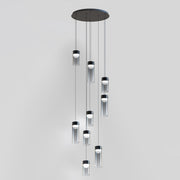 Highball 9-Light LED Pendant in Gunmetal