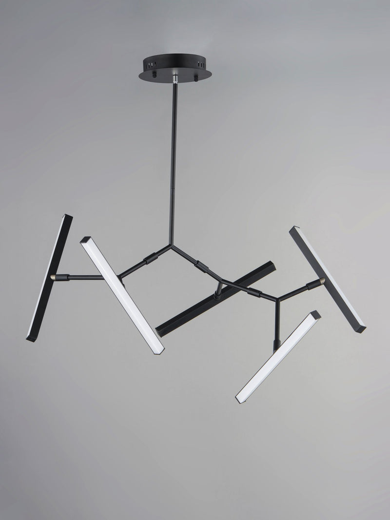 Robotica 5-Light LED Chandelier in Black