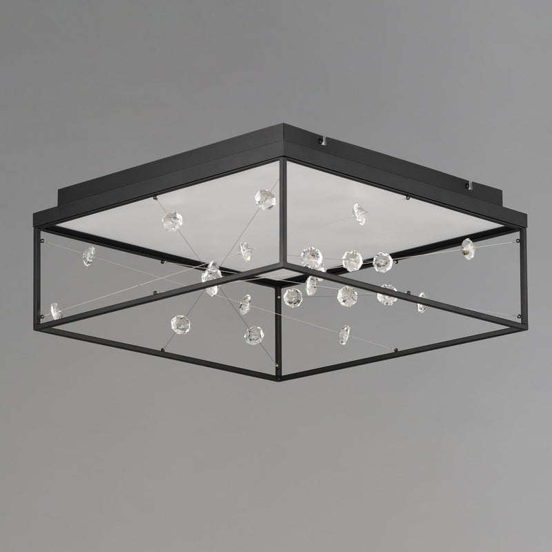 Entanglement 1-Light LED Flush Mount in Black