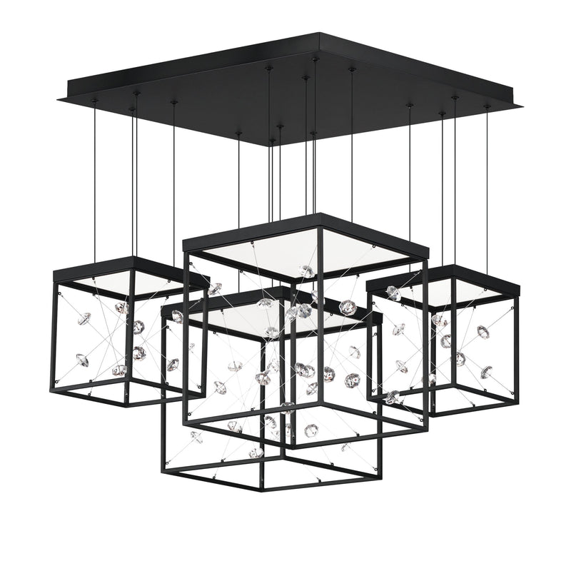 Entanglement 27" LED Pendant in Black