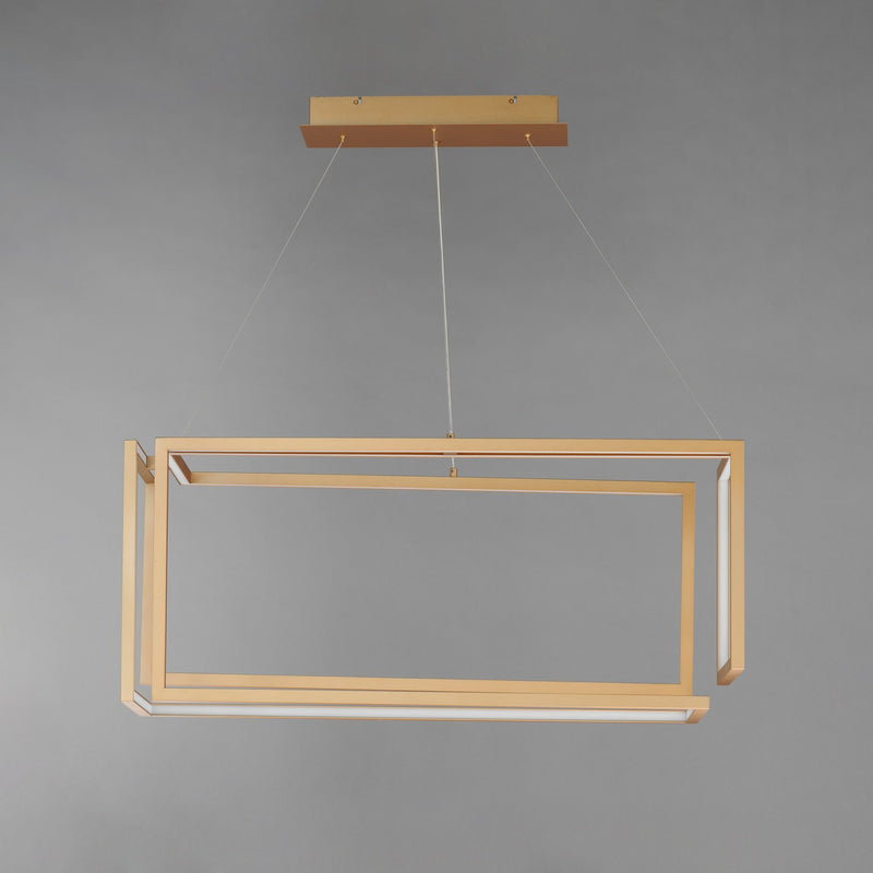 Penrose Linear LED Pendant in Gold