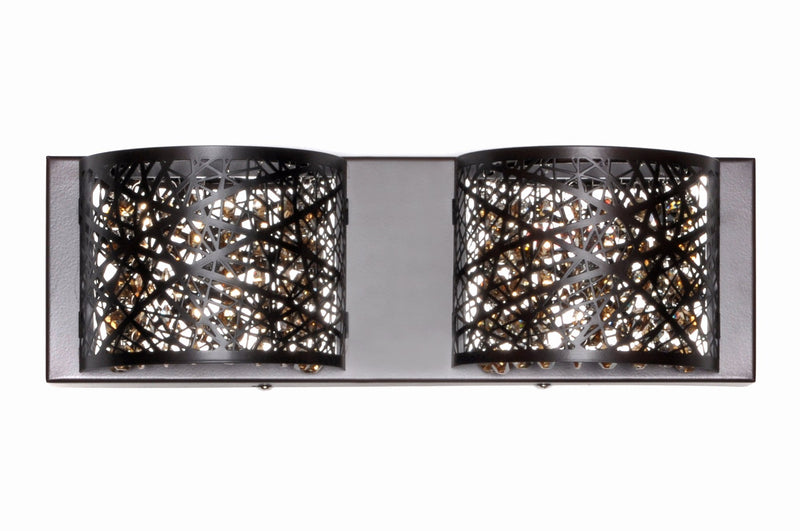 Inca 2-Light Vanity Light in Bronze