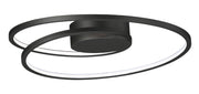 Cycle 18" LED Flush Mount in Black