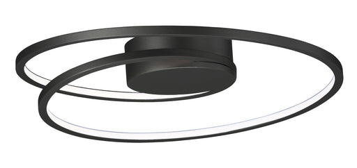 Cycle 18" LED Flush Mount in Black