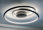 Cycle 18" LED Flush Mount in Black