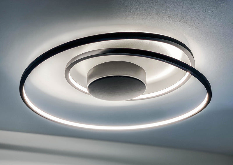 Cycle 24" LED Flush Mount in Black