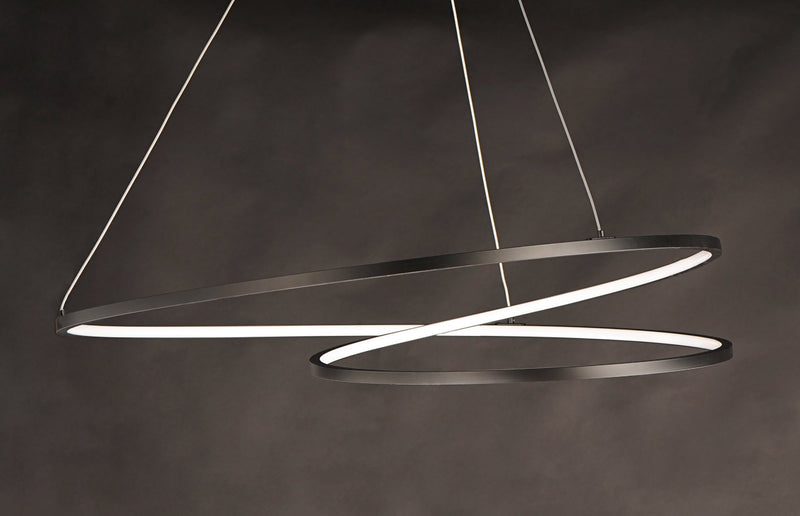 Cycle 31.5" LED Pendant in Black