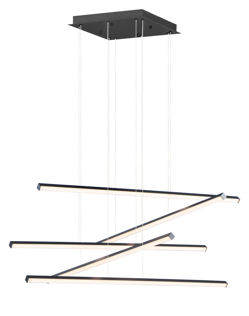 Hover 48" 5-Light LED Pendant in Black