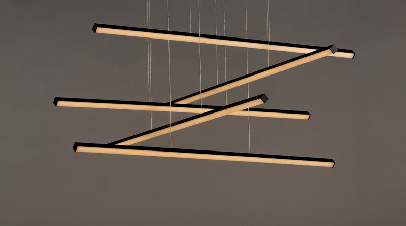 Hover 48" 5-Light LED Pendant in Black