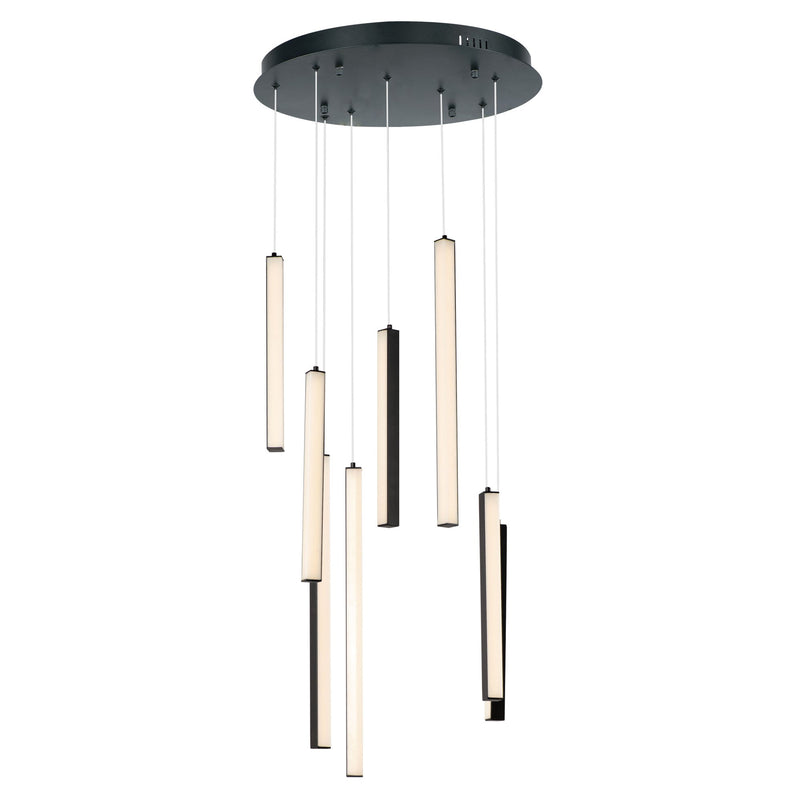 Hover 8-Light LED Pendant in Black