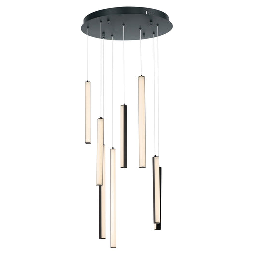 Hover 8-Light LED Pendant in Black
