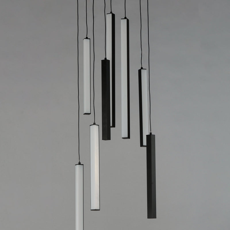 Hover 8-Light LED Pendant in Black