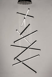 Hover 10-Light LED Pendant in Black