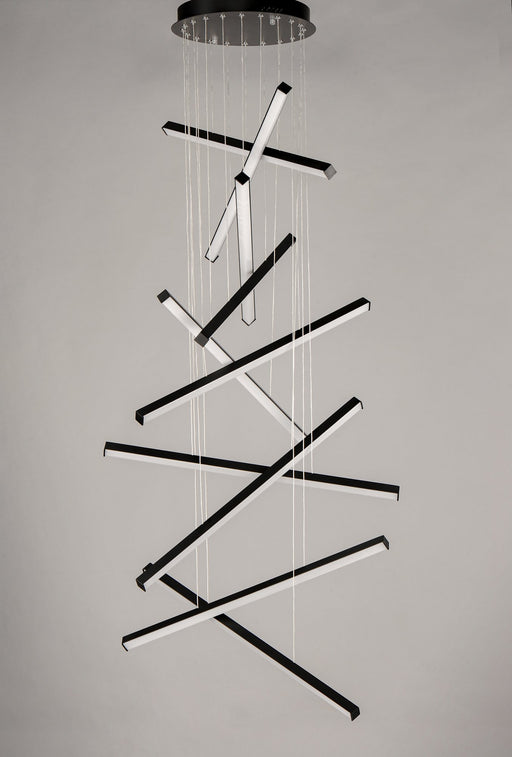 Hover 10-Light LED Pendant in Black