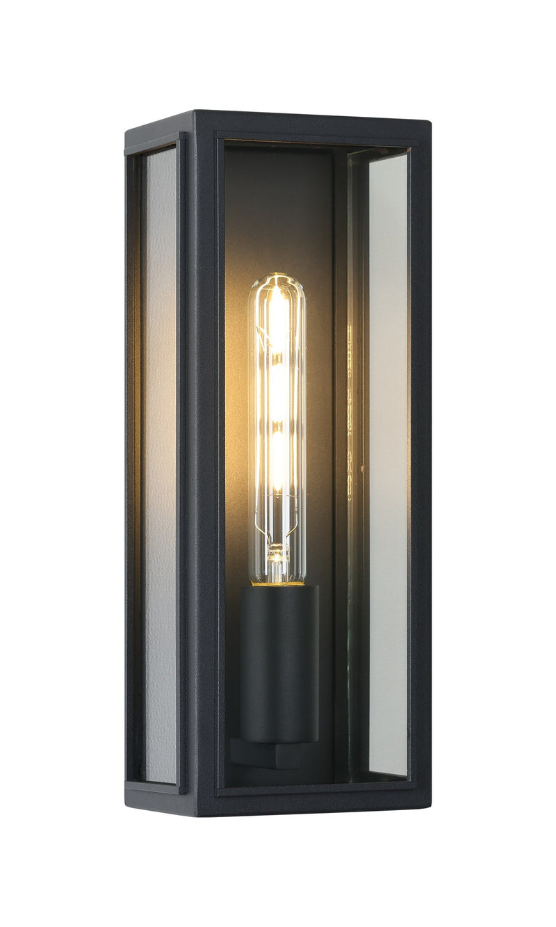 Gallagher Outdoor Wall Lantern in Matte Black