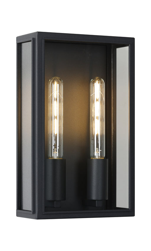 Gallagher 2-Light Outdoor Wall Lantern in Matte Black