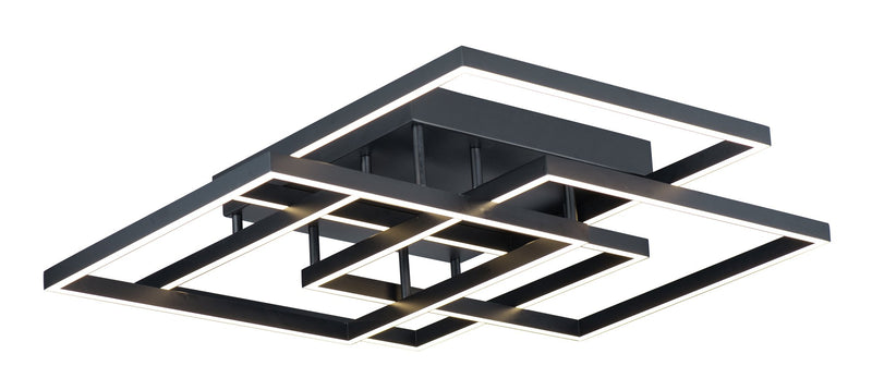 Traverse 31" LED Flush Mount in Black