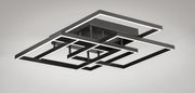 Traverse 31" LED Flush Mount in Black