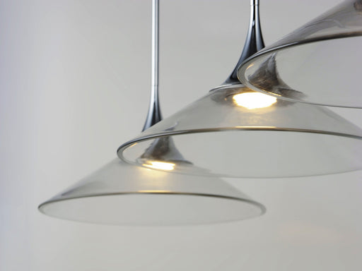 Cono 5-Light LED Pendant in Polished Chrome