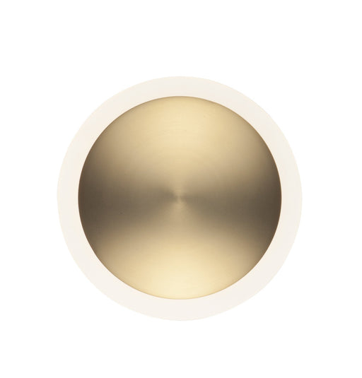 Saucer LED Wall Sconce in Black / Gold