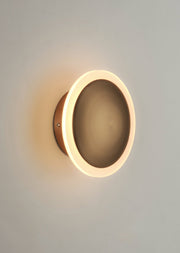 Saucer LED Wall Sconce in Black / Gold