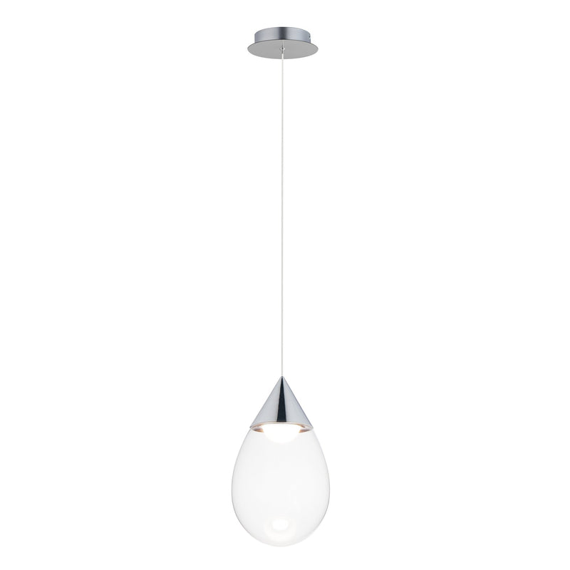Dewdrop Large LED Pendant in Polished Chrome