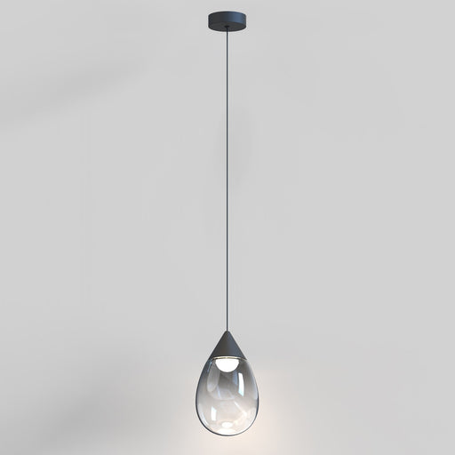 Dewdrop Large LED Pendant in Black