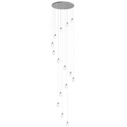 Dewdrop 15-Light LED Pendant in Polished Chrome