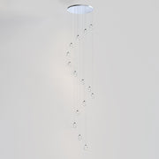 Dewdrop 15-Light LED Pendant in Polished Chrome