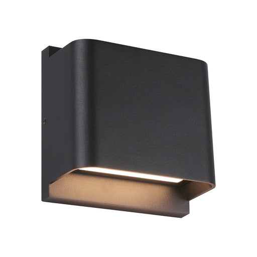 Notch LED Outdoor Wall Sconce in Matte Black