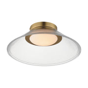 Jensen 12" Wall / Ceiling Light in Satin Brass