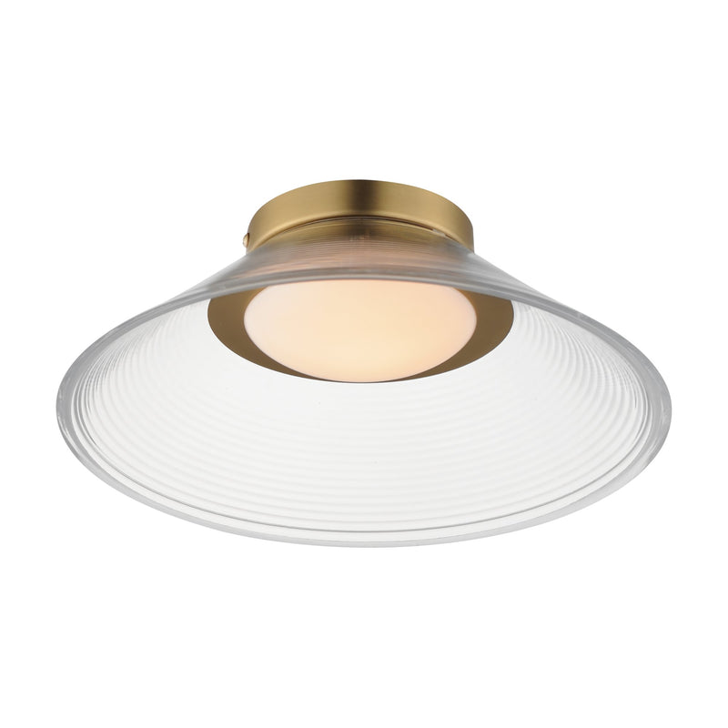 Jensen 12" Wall / Ceiling Light in Satin Brass