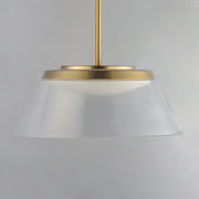 Jensen 18" LED Pendant in Satin Brass