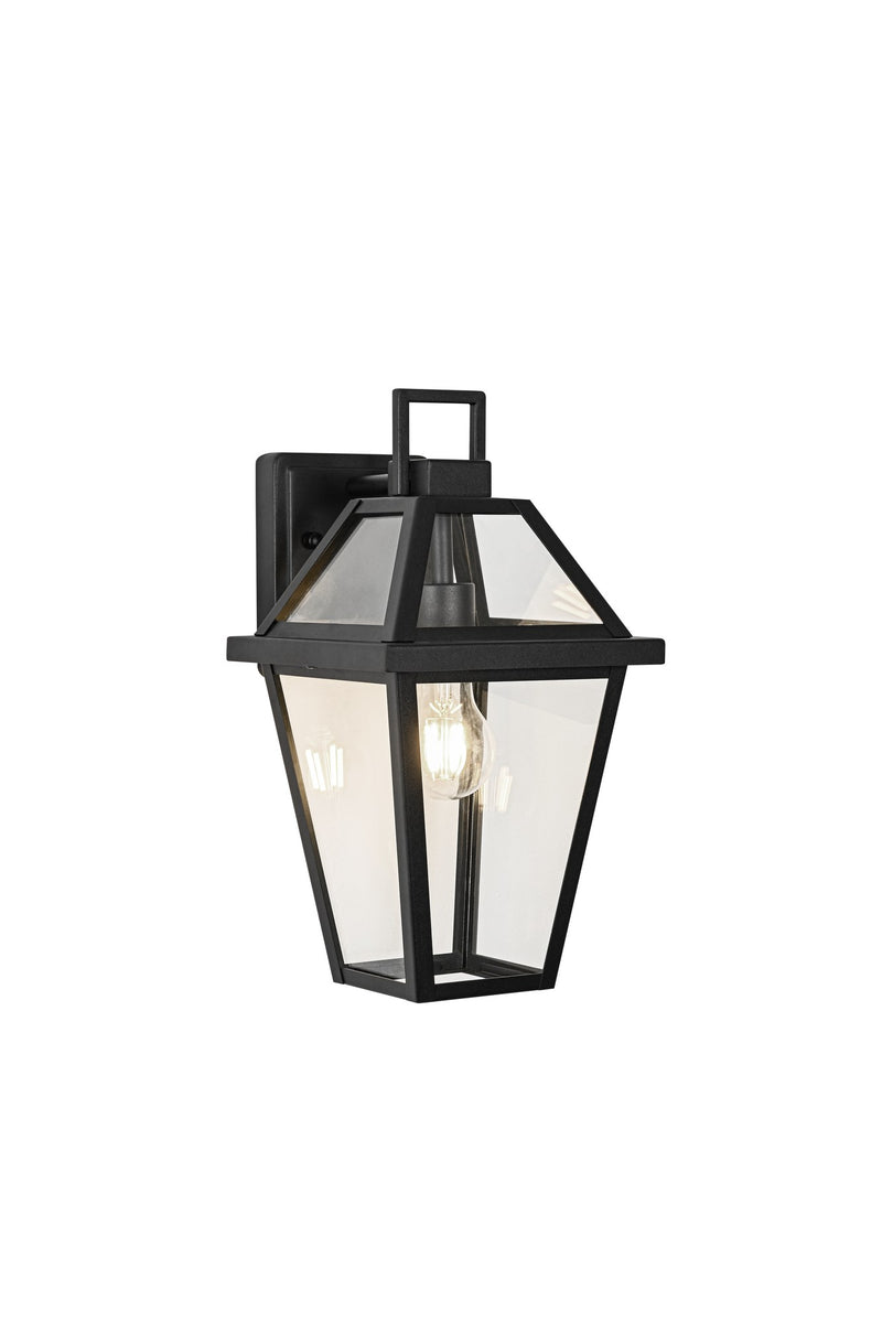 Layla Outdoor Wall Lantern in Matte Black