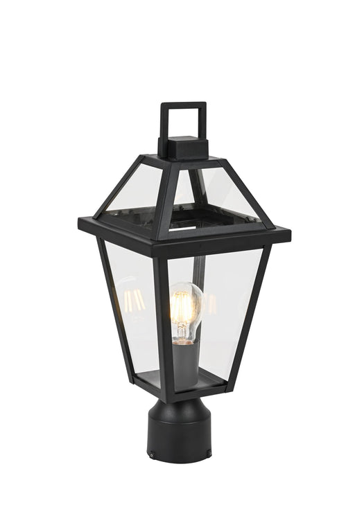 Layla Outdoor Post Light in Matte Black