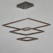 Quad 3-Tier LED Pendant in Bronze