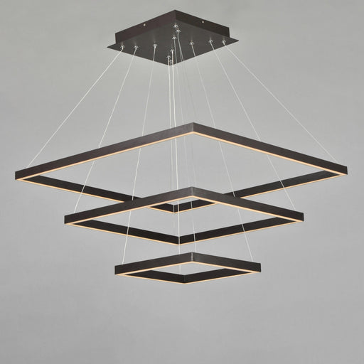 Quad 3-Tier LED Pendant in Bronze