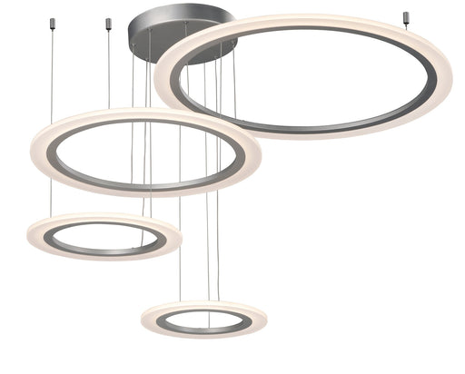 Saturn II 4-Light LED Pendant in Matte Silver