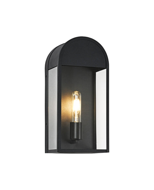 Avery Outdoor Wall Lantern in Matte Black