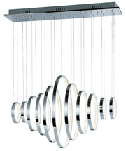 Hoops 11-Light LED Pendant in Polished Chrome