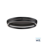 Groove WiZ LED Flush Mount in Black