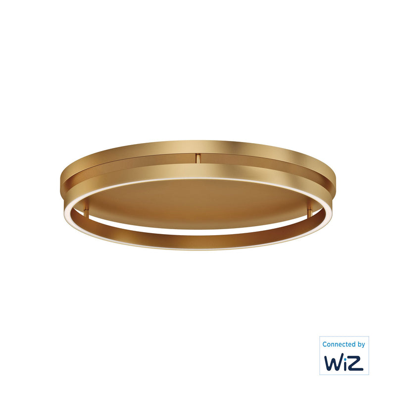 Groove WiZ LED Flush Mount in Gold