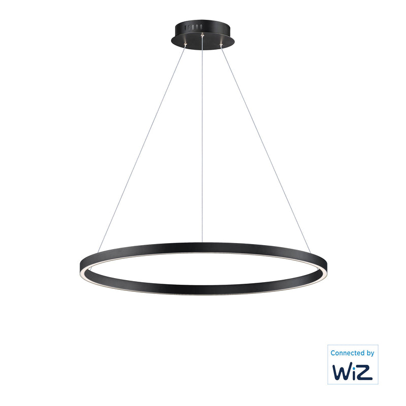 Groove WiZ 32" LED Pendant in Black