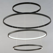 Groove WiZ 4-Tier LED Pendant in Black